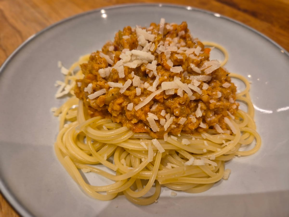 Vegetarisk Köttfärssås