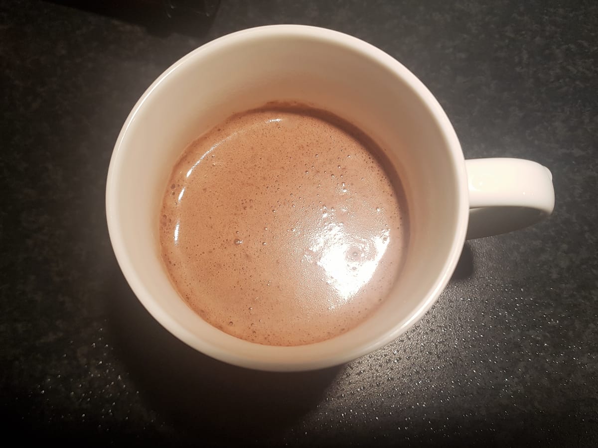Varm choklad utan socker