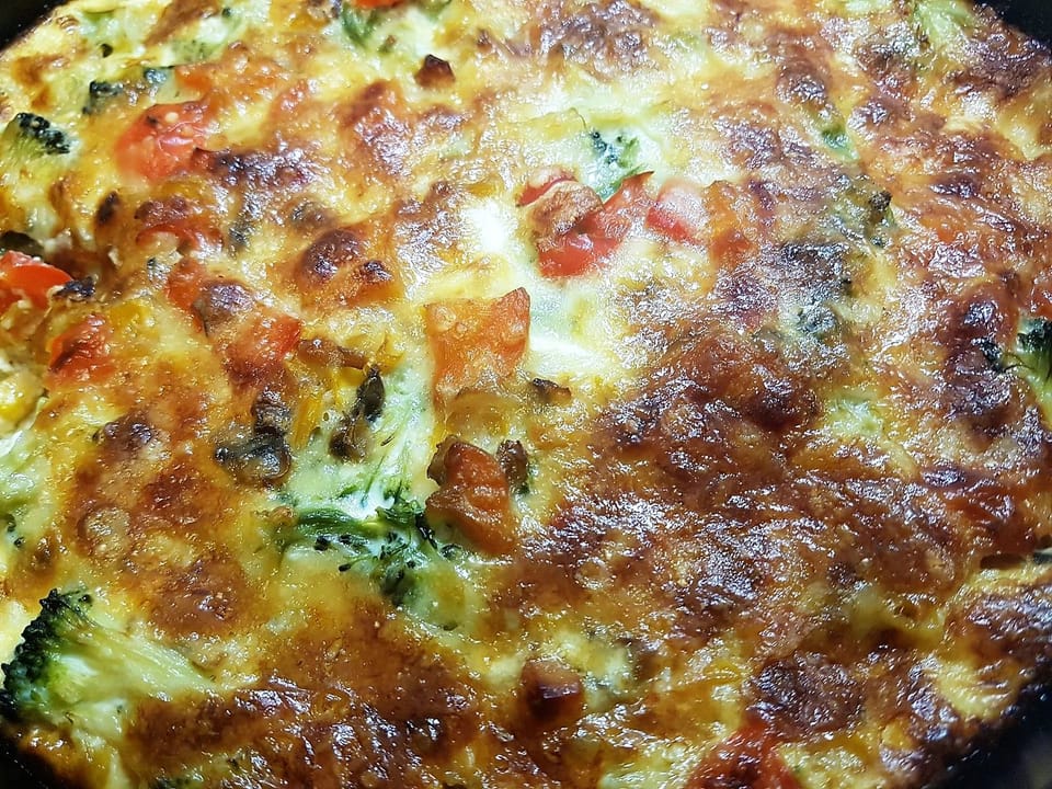 Grönsakspaj med halloumi
