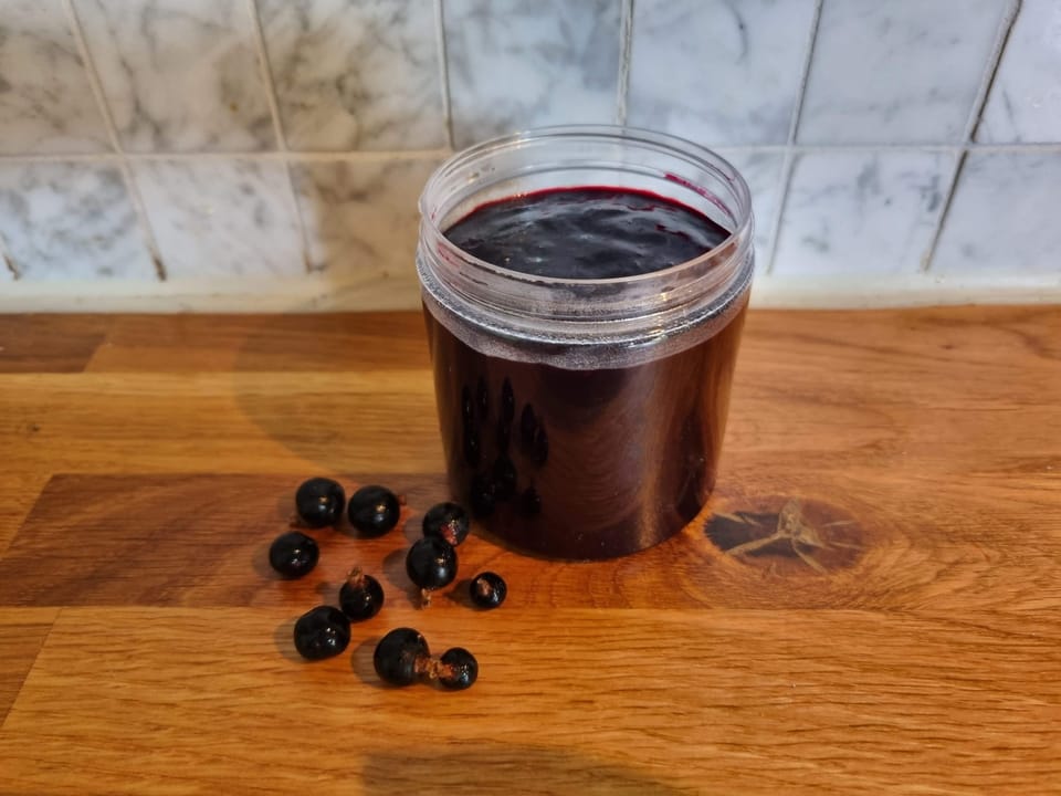 Sockerfri svartvinbärschutney