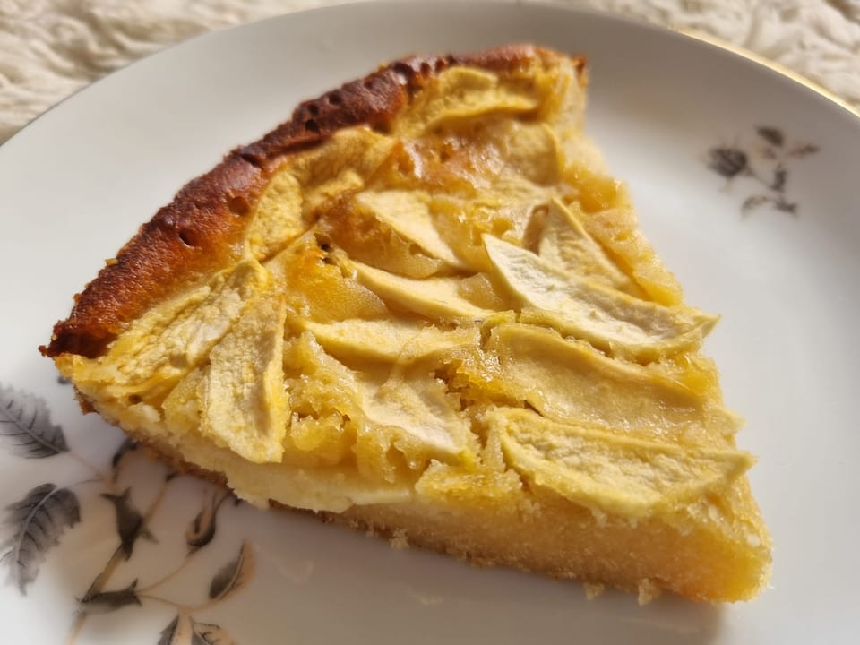 Sockerfri äppelkaka