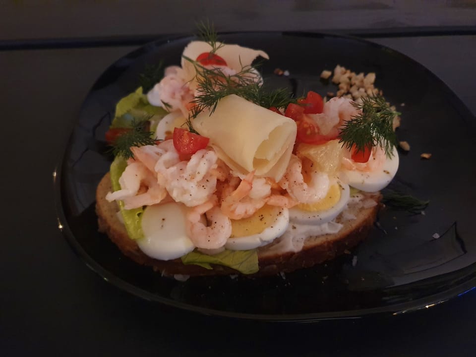 Smal räkmacka